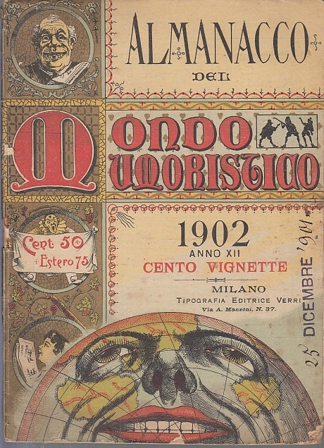 LH- ALMANACCO DEL MONDO UMORISTICO ANNO XII CENTO VIGNETTE ----- 1902 - B- XFS58