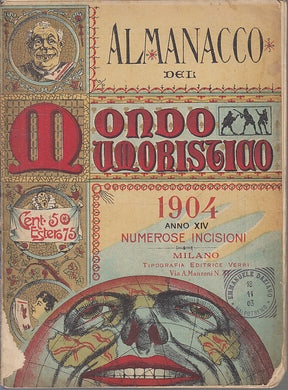 LH- ALMANACCO DEL MONDO UMORISTICO A. XIV NUMEROSE INCISIONI----- 1902- B- XFS58