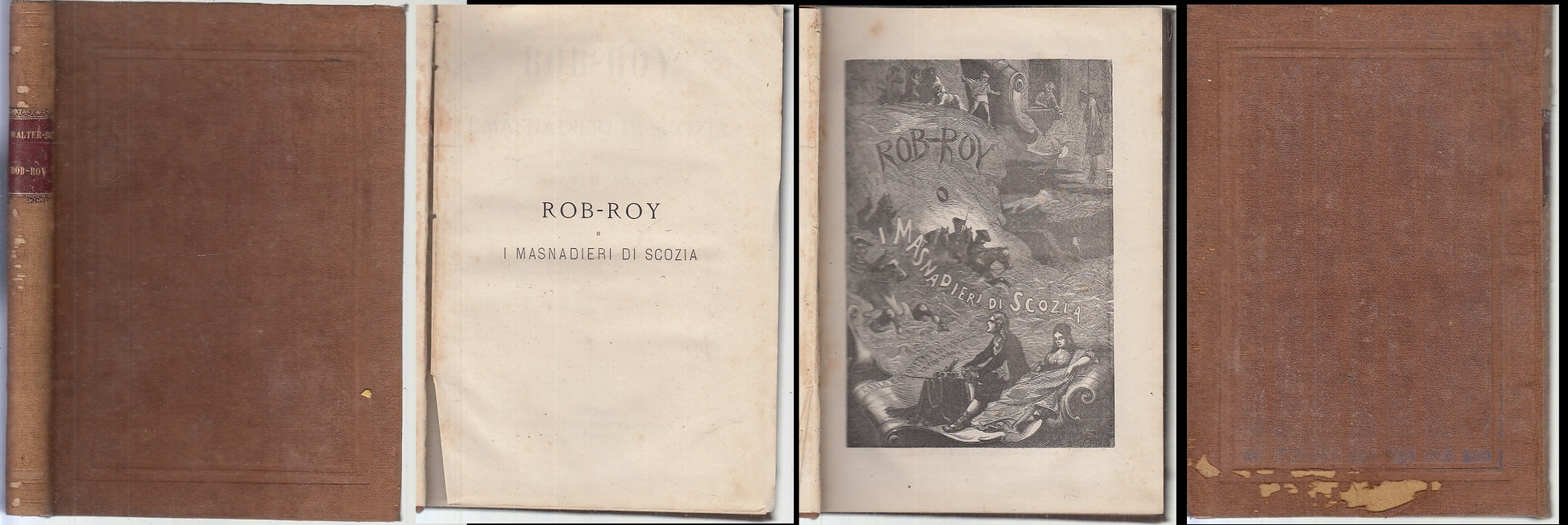 LN- ROB ROY E I MASNADIERI DI SCOZIA - WALTER SCOTT- SIMONETTI--- 1876 -- XFS146
