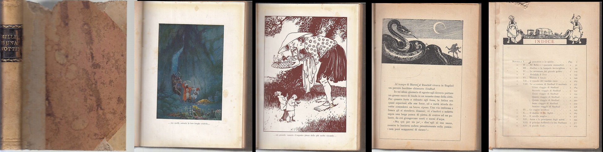 LN- MIGLIORI NOVELLE DELLE MILLE E UNA NOTTE - ODDONE - HOEPLI--- 1915 -- XFS146