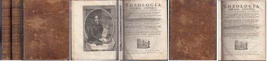 LH- THEOLOGIA MORALIS UNIVERSA 6 PARTI 2 TOMI - DE CARBONEANO---- 1770- C- XFS86