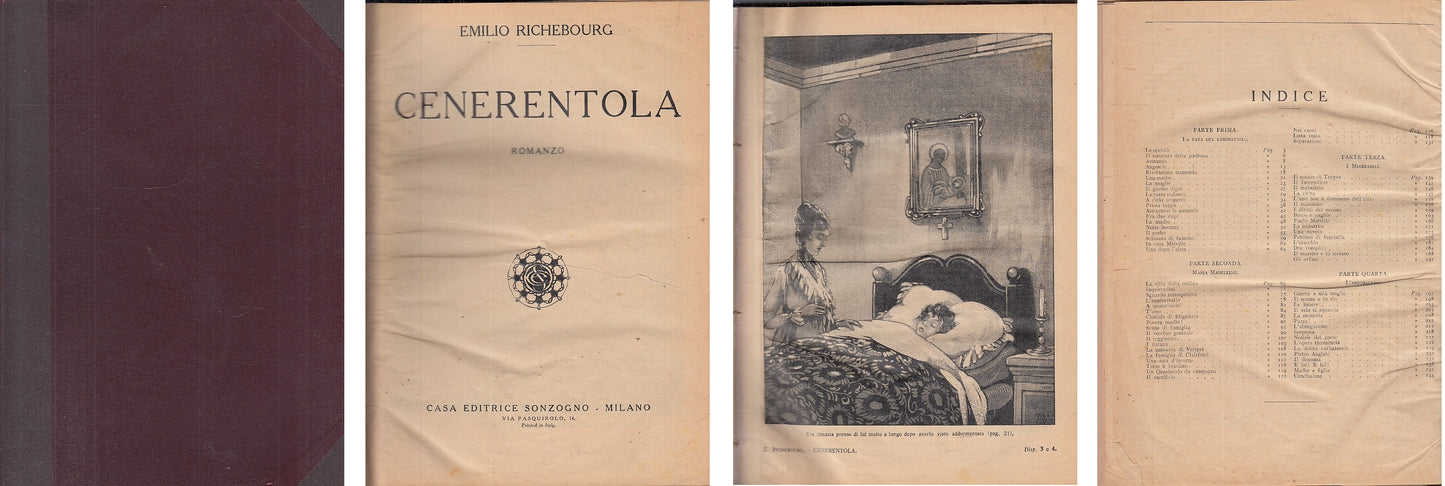 CENERENTOLA ILLUSTRATO - EMILIO RICHEBOURG - SONZOGNO --- 1900 - C - XFS86