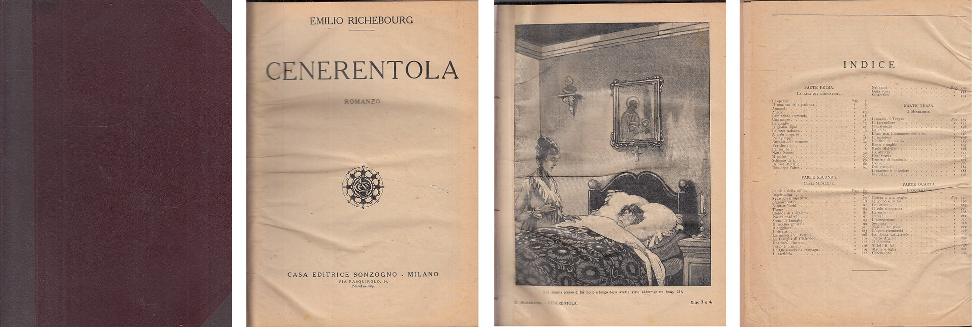 CENERENTOLA ILLUSTRATO - EMILIO RICHEBOURG - SONZOGNO --- 1900 - C - XFS86