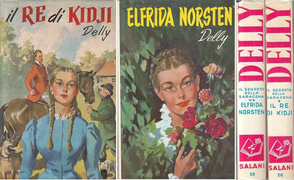 LN- SEGRETO SARACENA 2 VOLL.- DELLY - SALANI - ROMANZI ROSA-- 1966 - CS - ZFS620