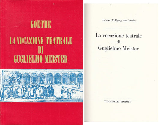 VOCAZIONE TEATRALE GUGLIELMO MEISTER- GOETHE- TUMMINELLI--- 1969- CS - ZFS54