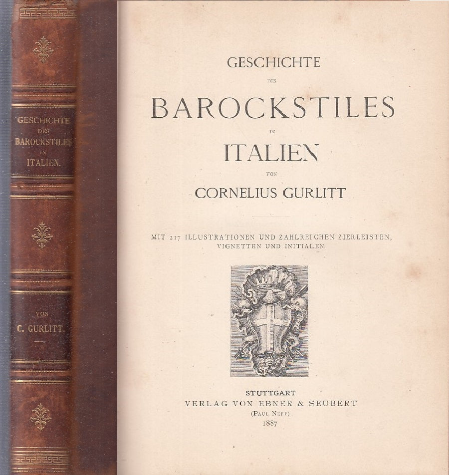 LT- GESCHICHTE BAROCKSTILES ITALIEN- GURLITT- EBNER & SEUBERT--- 1887- C- YFS732