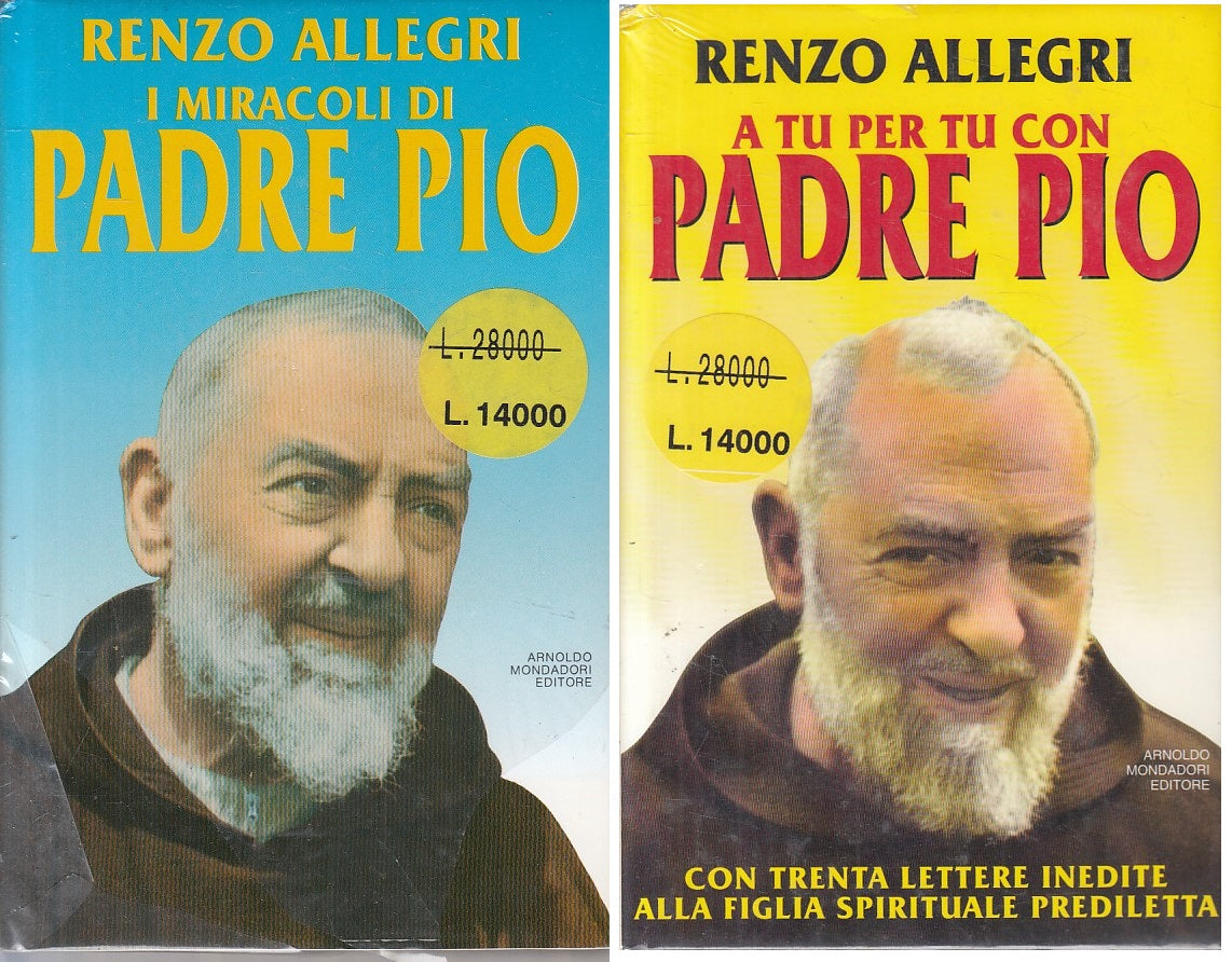 LS- PADRE PIO MIRACOLI 2 VOLL. - ALLEGRI - MONDADORI --- 1993 - CS - ZFS159