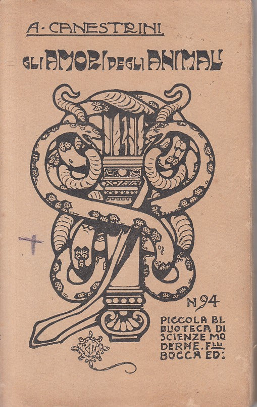 LS- GLI AMORI DEGLI ANIMALI - CANESTRINI - BOCCA --- 1921 - B - ZFS161