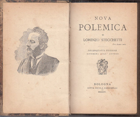 LZ - NOVA POLEMICA - LORENZO STECCHETTI - ZANICHELLI --- 1905 - C - YDS586