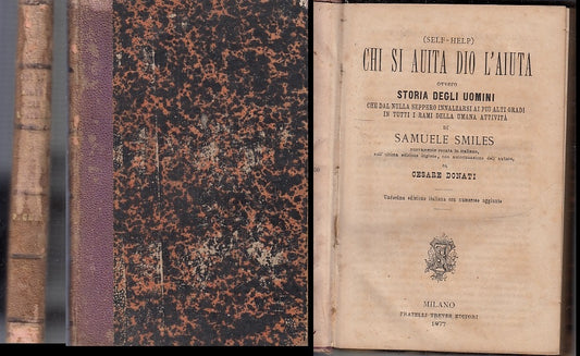 LZ- CHI SI AIUTA DIO L'AIUTA - SAMUELE SMILES- FRATELLI TREVES--- 1877- C- XFS91