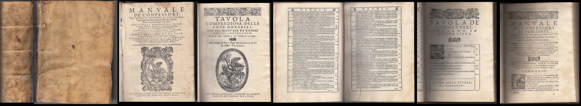 LH- MANUALE DE CONFESSORI CINQUECENTINA - AZPLIQUETA - GIOLITI--- 1579- C- XFS92