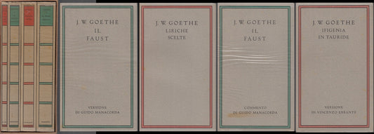 LN- COFANETTO 4 VOLUMI FAUST IFIGENIA - GOETHE - MONDADORI --- 1932 - BS - XFS10
