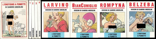 LN- L'EROTISMO A FUMETTI 4 VOLL. - ANGIOLINI - SCARABEO --- 1993 - B - ZFS60