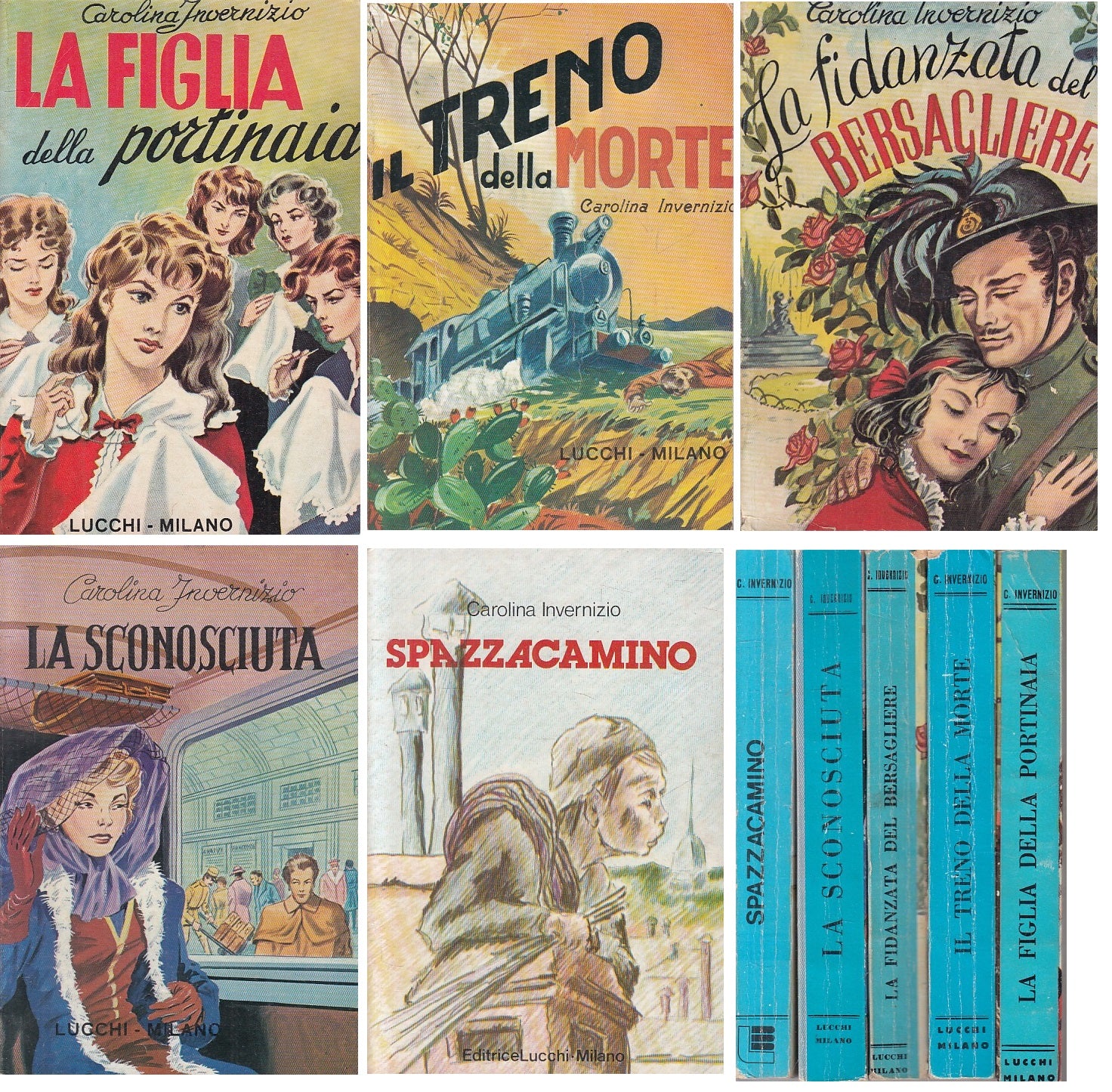 LN- FIGLIA PORTINAIA TRENO MORTE 5 VOL.- INVERNIZIO- LUCCHI--- 1976 - B - ZFS429