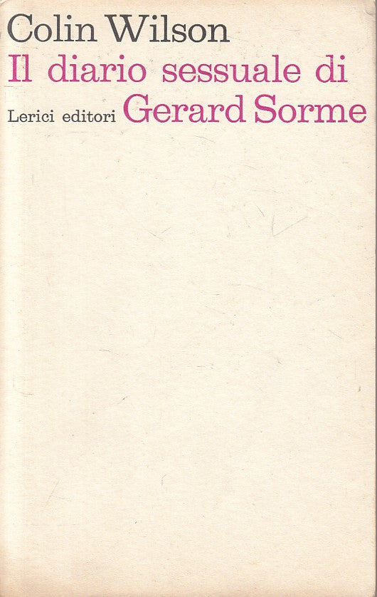 LX- IL DIARIO SESSUALE DI GERARD SORME - WILSON - LERICI --- 1965 - B - YFS264