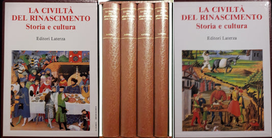LS- LA CIVILTA' DEL RINASCIMENTO COFANETTO 4 VOLUMI -- LATERZA --- 1991 - C- YFS