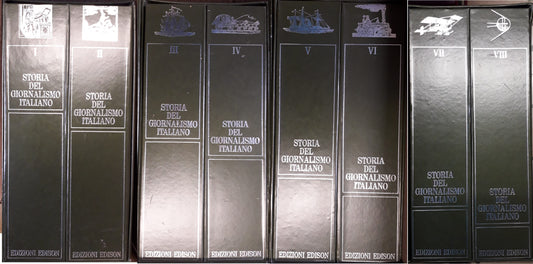 LS- STORIA DEL GIORNALISMO ITALIANO 8 VOLUMI 4 COFANETTI-- EDISON--- 1974- C-YFS
