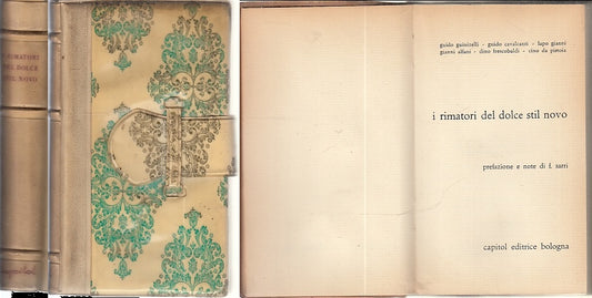 LN- I RIMATORI DEL DOLCE STIL NOVO -- CAPITOL --- 1960 - C - XFS50