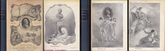 LN- MEMORIE GIACOMO CASANOVA MEMORIE 2 VOLUMI COMPLETA-- NERBINI- 1920- C- XFS95