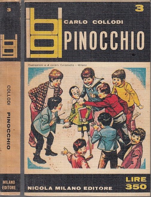 LB- PINOCCHIO ILLUSTRATO - CARLO COLLODI - NICOLA MILANO --- 1966 - B - XFS95
