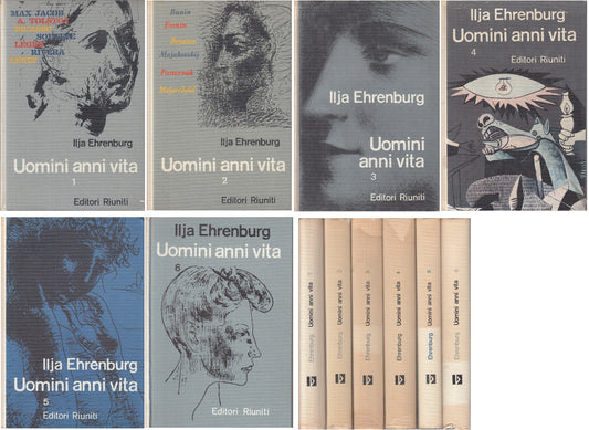 LN- UOMINI ANNI VITA 6 VOLUMI - EHRENBURG - RIUNITI --- 1961 - CS - ZFS229