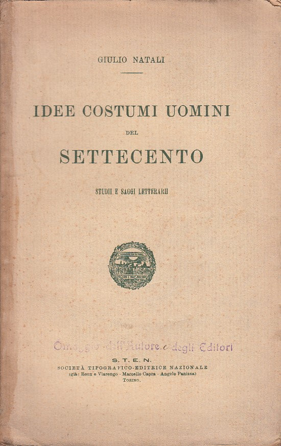 LZ- IDEE COSTUMI UOMINI DEL SETTECENTO - NATALI - S.T.E.N. --- 1916 - B - YFS263