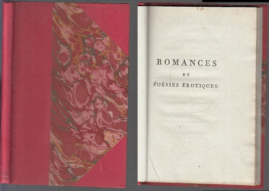 LH- ROMANCES POESIES EROTIQUES SETTECENTINA - EUSEBE SALVERTE --- 1798- C- XFS94