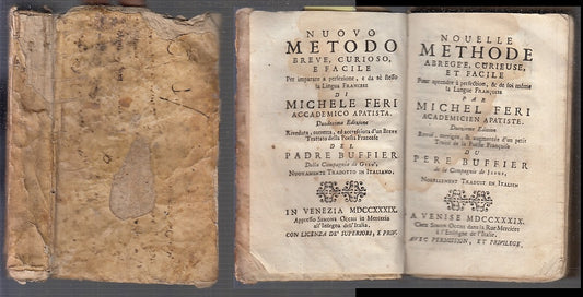 LH- NUOVO METODO PER IMPARARE LA LINGUA FRANCESE - FERI---- 1739- C- XFS94