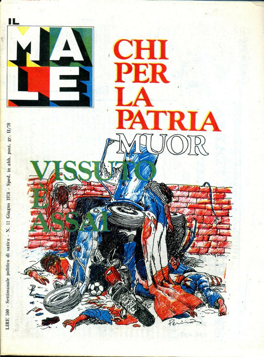 FR- RIVISTA IL MALE ANNO I N.11 CHI PER LA PATRIA MUOR --- 1978 - S - SBX