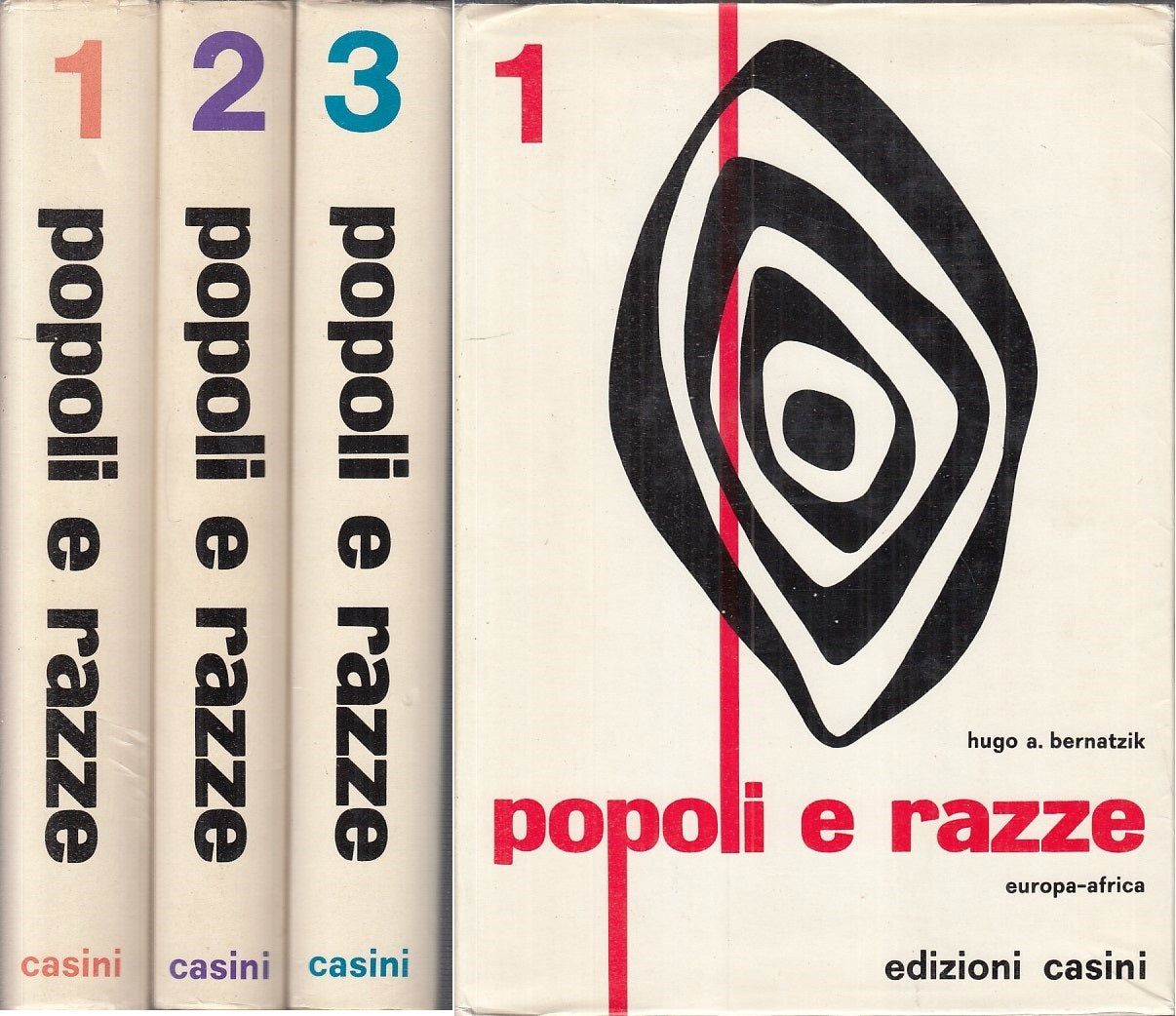 LZ - POPOLI E RAZZE 3 VOLUMI - BERNATZIK - CASINI --- 1965 - CS - YFS747