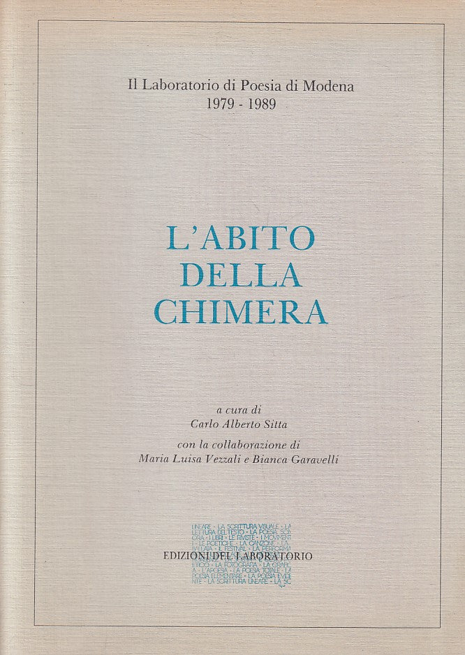 LS- L'ABITO DELLA CHIMERA - SITTA - LABORATORIO - POESIA -- 1989 - B - ZFS176