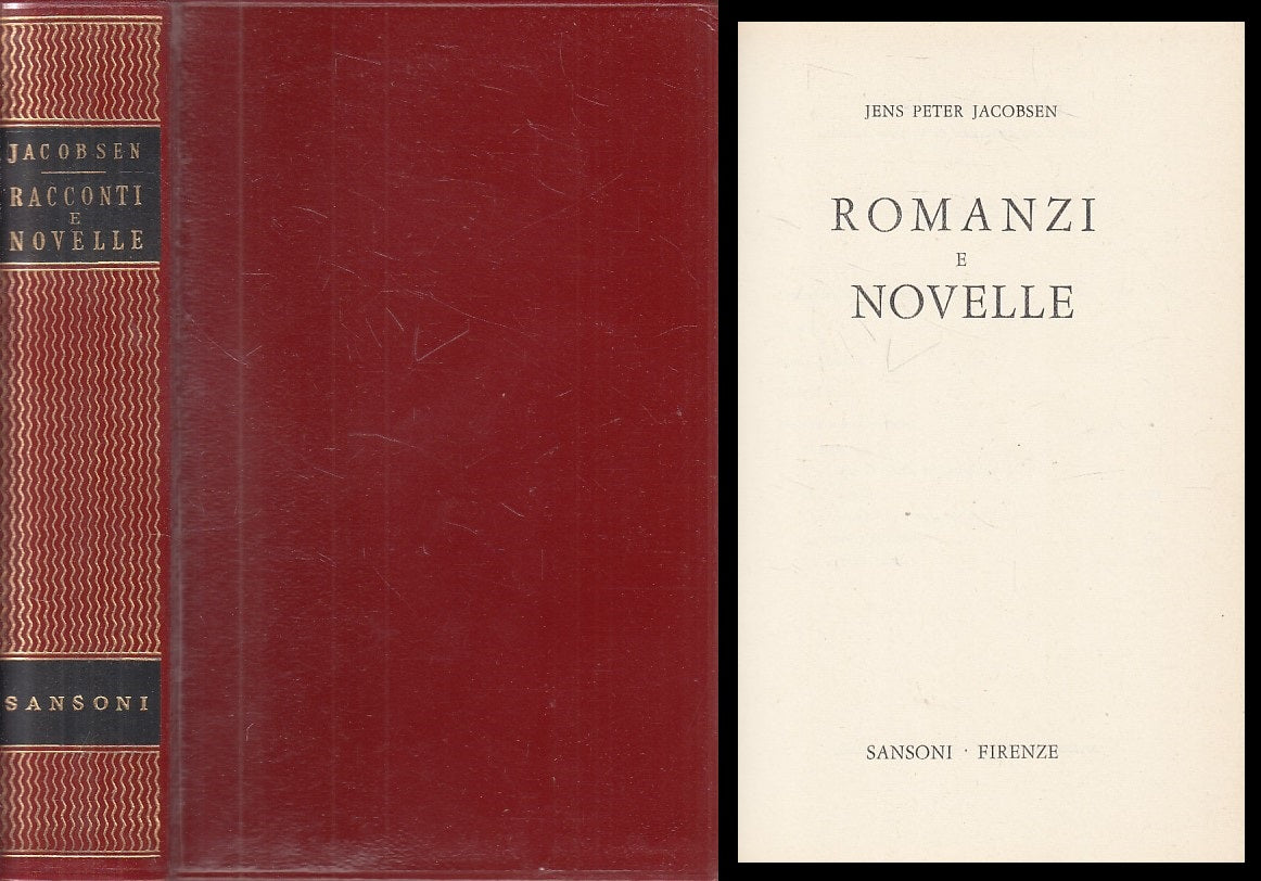 LN- ROMANZI NOVELLE - JACOBSEN- SANSONI- CLASSICI STRANIERI-- 1963 - CS - YFS667
