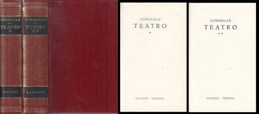 LN- TEATRO 2 VOLL.- CORNEILLE - SANSONI- CLASSICI STRANIERI-- 1964 - CS - YFS667