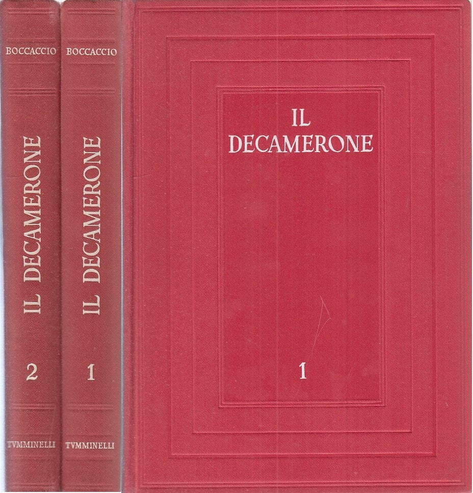 LN - IL DECAMERONE VOL. 1 E 2 - BOCCACCIO - TUMMINELLI --- 1958 - C - YDS465