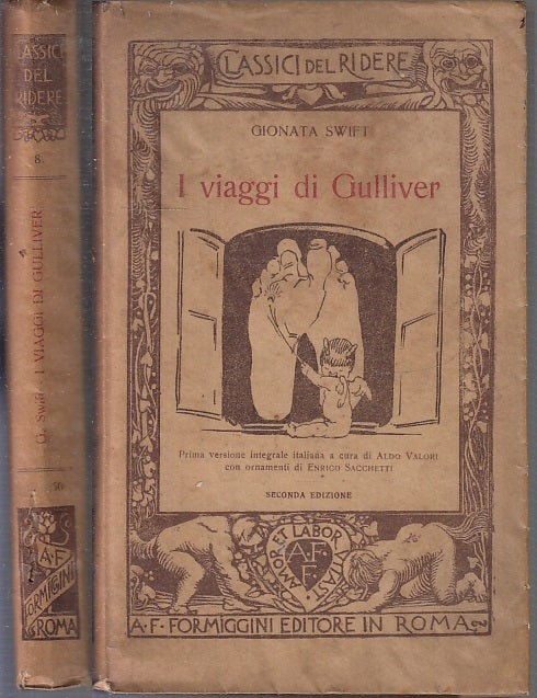 LN- I VIAGGI DI GULLIVER - SWIFT - FORMIGGINI - CLASSICI RIDERE-- 1921- B- XFS59
