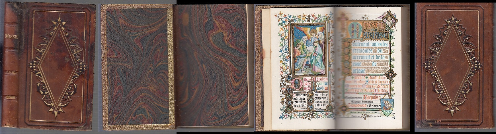 LD- MISSEL DU MARIAGE CONTENANT LES CEREMONIES -- BREPOLS --- 1905 - C - XFS94