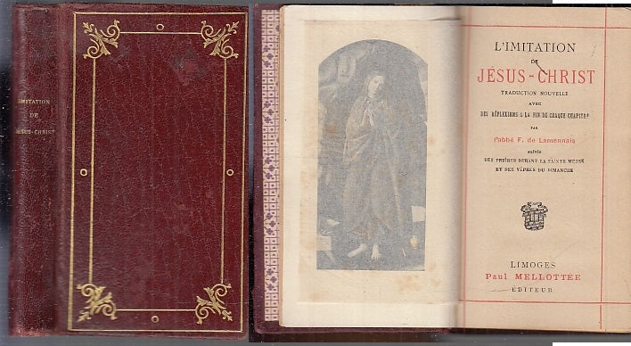 LD- L'IMITATION DE JESUS CHRIST - LAMENNAIS - PAUL MELLOTTEE --- 1824 - C- XFS94