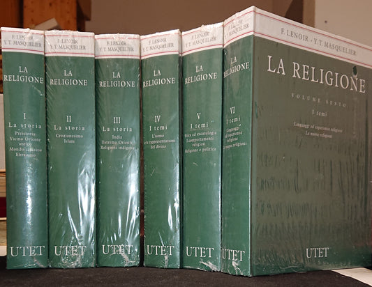 LD- ENCICLOPEDIA LA RELIGIONE 6 VOLUMI COMPLETA - LENOIR - UTET--- 2001- C- YFS