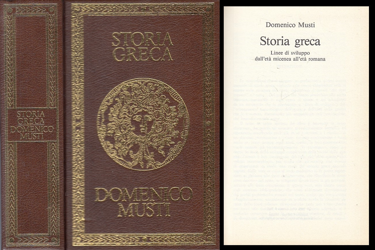 LS- STORIA GRECA ETA' MICENEA A ETA' ROMANA - MUSTI - CDE --- 1989 - C - ZFS203