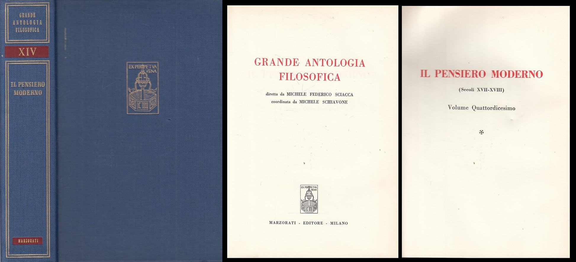 LS- ANTOLOGIA FILOSOFICA 14 PENSIERO MODERNO -- MARZORATI --- 1968 - C - ZFS205