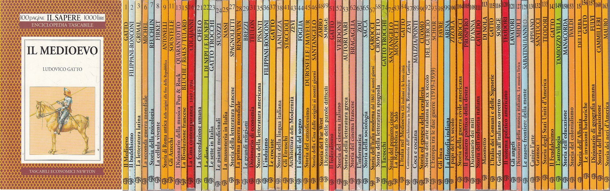 LZ- ENCICLOPEDIA IL SAPERE 74 VOLUMI -- NEWTON - 100 PAGINE -- 1994 - B - YFS999