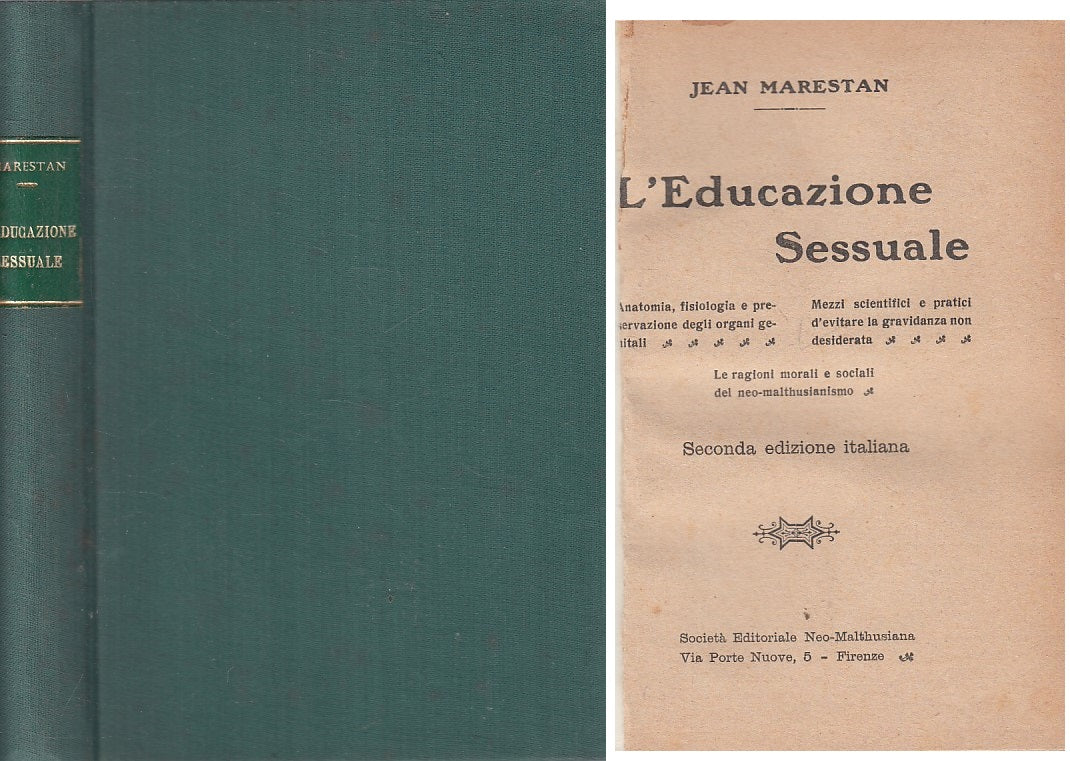 LS- L'EDUCAZIONE SESSUALE - JEAN MARESTAN - FIRENZE --- 1900 - C - ZFS192