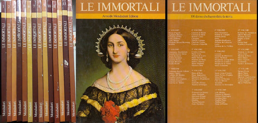 LS- LE IMMORTALI 1/14 COMPLETA 100 DONNE IMMORTALI -- MONDADORI --- 1969- C- YFS