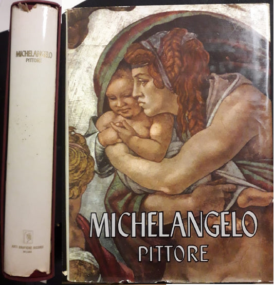 LT- MICHELANGELO PITTORE CON COFANETTO -- ARTI GRAFICHE RICORDI--- 1964- CS- YFS