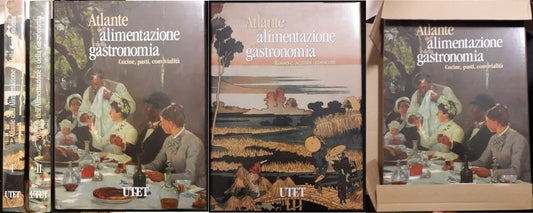 LZ- ATLANTE DELL'ALIMENTAZIONE E DELLA GASTRONOMIA 2 VOLUMI-- UTET--- 2004- CS- YFS