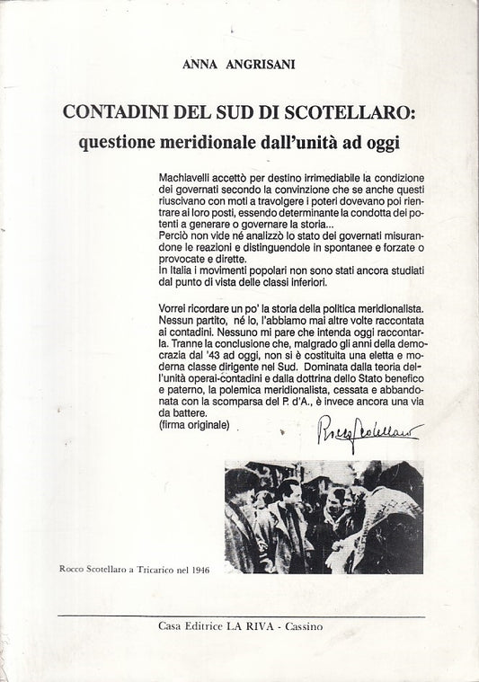 LS- CONTADINI DEL SUD DI SCOTELLARO - ANGRISANI - LA RIVA --- 1989 - B - ZFS192