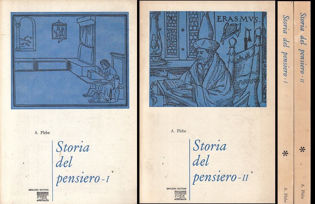 LS- STORIA DEL PENSIERO 2 VOLL. - PLEBE - UBALDINI --- 1970 - B - ZFS169