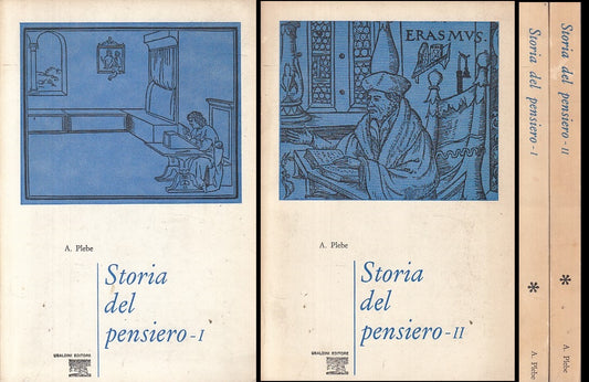 LS- STORIA DEL PENSIERO 2 VOLL. - PLEBE - UBALDINI --- 1970 - B - ZFS169