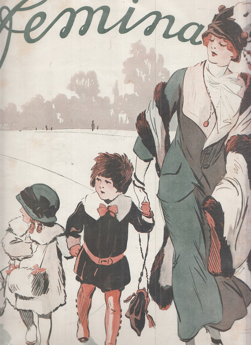 LR- RIVISTA FEMINA ANNATA QUASI COMPLETA 21 NUMERI -- PIERRE LAFITTE --- 1912- S- YFS