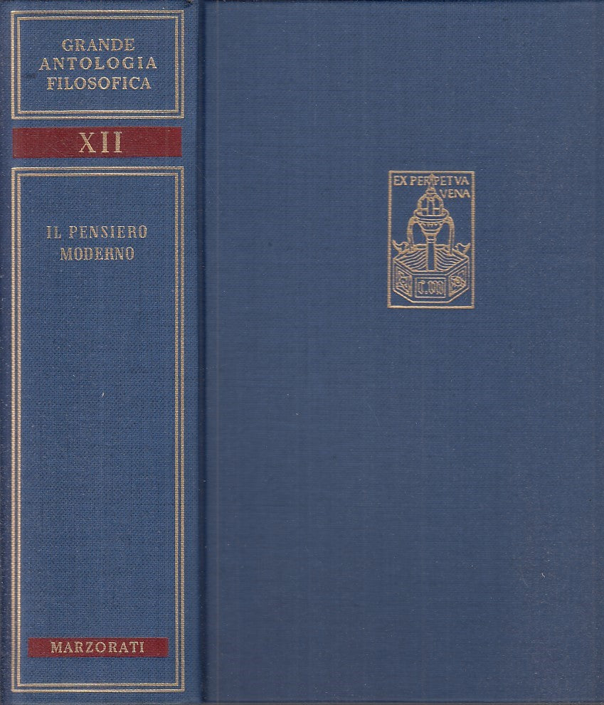 LS - ANTOLOGIA FILOSOFICA 12 PENSIERO MODERNO -- MARZORATI --- 1968 - C - YFS764